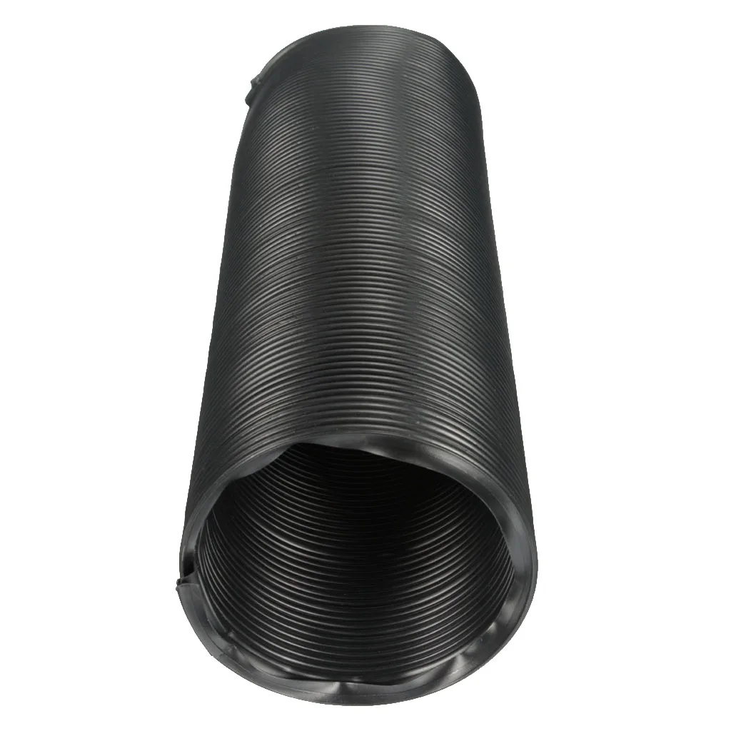 Car Air Filter 75mm Cold Air Intake Hose Ducting Feed Pipe Flexible Black