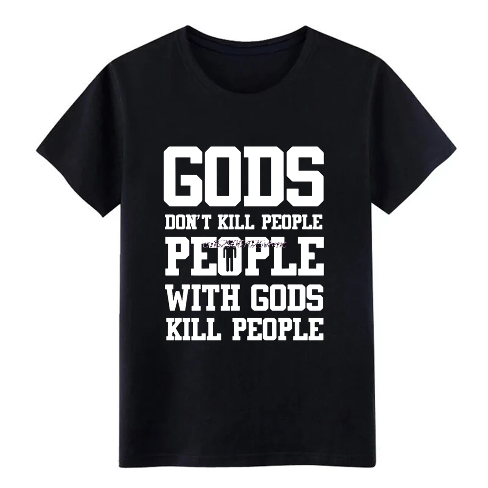 God s Don t Kill People Atheist футболка трикотажная уличная одежда с круглым вырезом новая