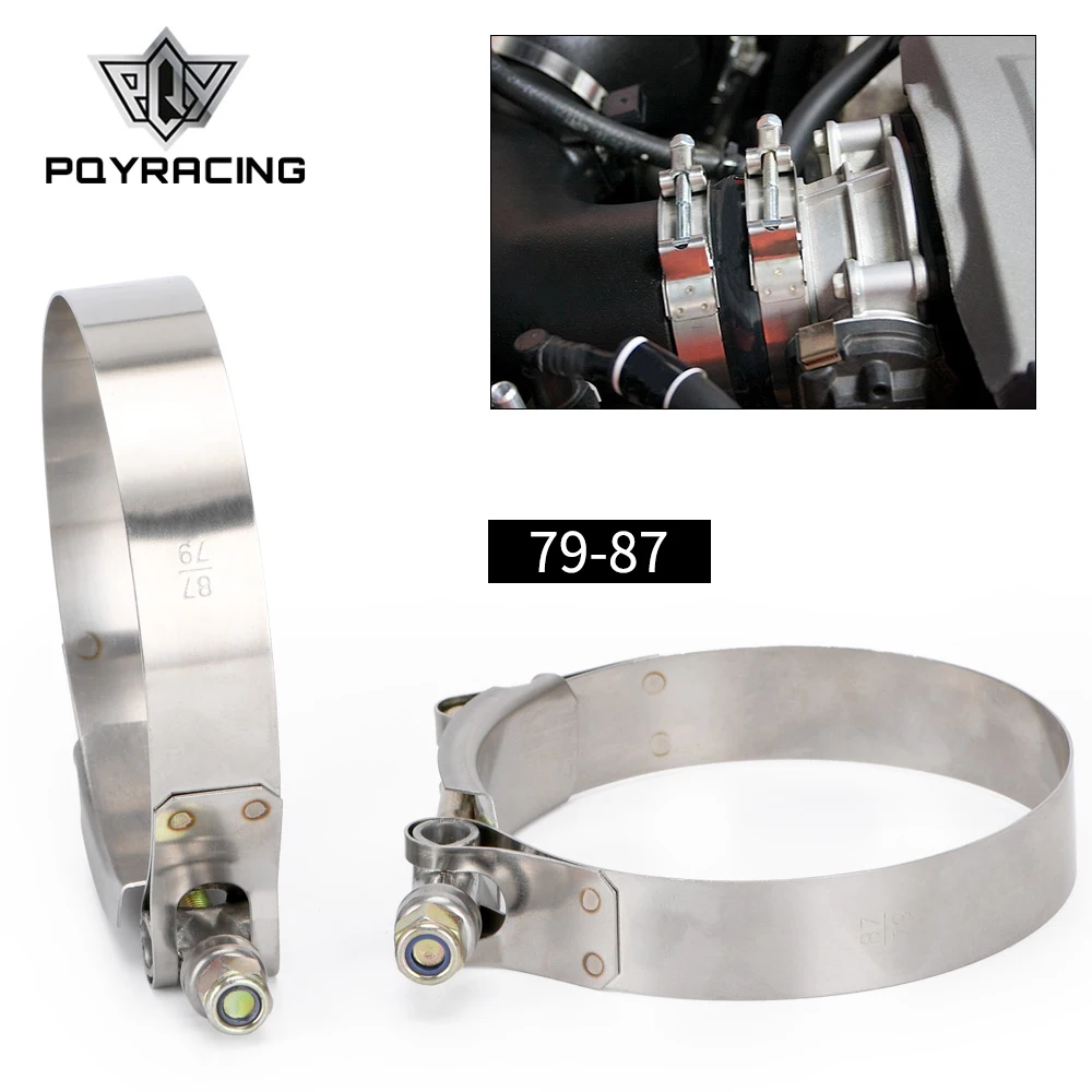 PQY 2 шт./лот SS304 3 &quotCALMPS (79 87) нержавеющий силиконовый турбо шланг муфта Т болт зажим