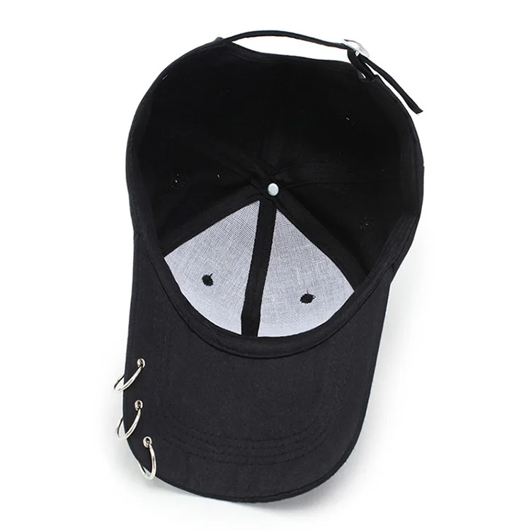 Мужская хип-хоп кепка с тремя кольцами дизайн Harajuku бейсбольная бейсболка с колпаком бейсболки Модная женская шапка простая черно-белая розовая