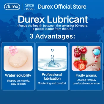 Durex 50 200ml Lubricant Fruit Based Water Based Lubricant Massage Orgasm Anal Vaginal Intimate Sex