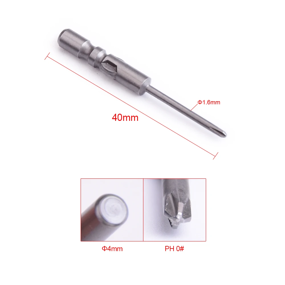KNOKOO H4 хвостовик типа Крестовая головка шуруповерт сверло 40 мм и 60 ММ отвертка Биты 10 шт./лот - Цвет: 4x40x1.6x0xPH