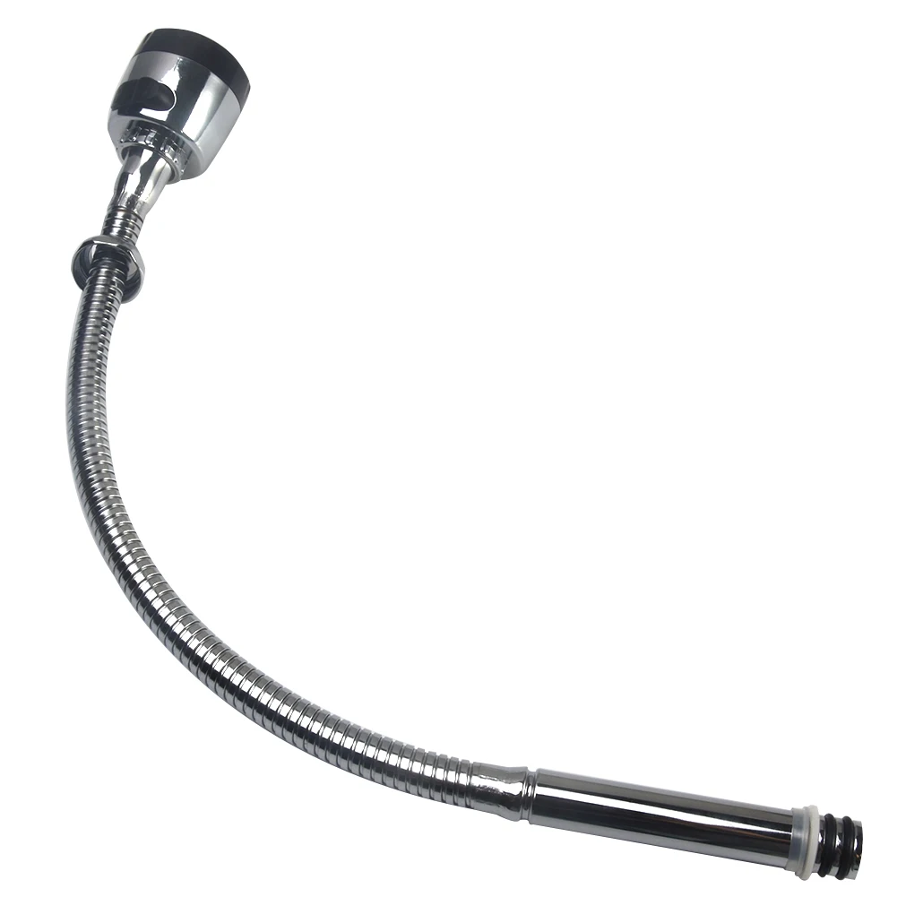 

48CM 360 Degree Rotation Stainless Steel Sink Faucet Spout Kitchen Sink Faucet Pipe Fittings Single Handle Connection