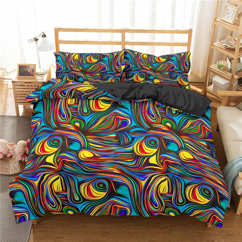 Homesky Abstract Art Bedding Set Duvet Cover King Queen Size Bed Set Printing Comforter set Home Textiles Bedclothes Homesky Abstract Art Bedding Set Duvet Cover King Queen Size Bed Set Printing Comforter set Home Textiles Bedclothes