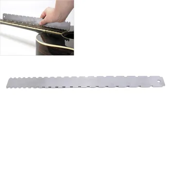 

Guitar Neck Notched Ruler Fingerboard Straight Edge Measuring Repair Tool Stainless Steel Ruler Guitar Accessories New Tool