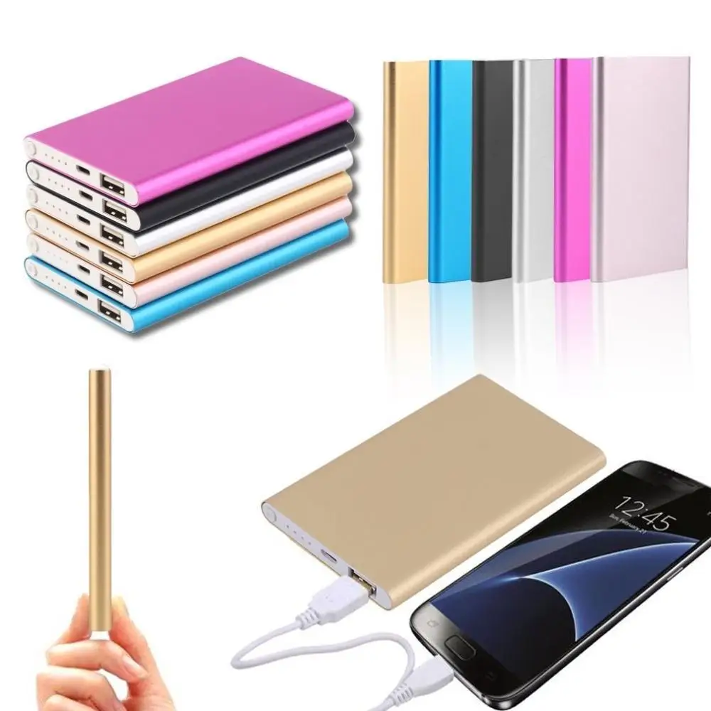 30000mAh Power Bank Ultra-thin Metal Mobile Phone Universal Mobile Power Bank Portable External Battery USB Phone Charger slim power bank