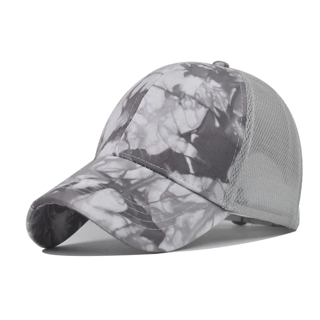 Tie-dye Baseball Caps Men Women Snapback Hip Hop Cap Summer Breathable Mesh Trucker Hat Dad Gorras Hombre 2021 3