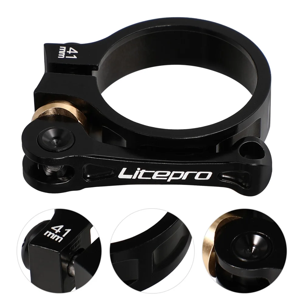 Bike Seat Post Clamp for Folding Bike 33.9mm Aluminum Alloy Seatpost