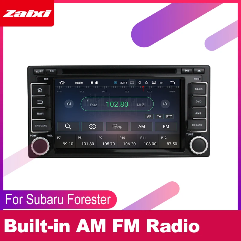 Автомобильный DVD-плеер ZaiXi 2 DIN GPS-навигация для Subaru Forester Impreza XV 2003 ~ 2016 Автомобильная