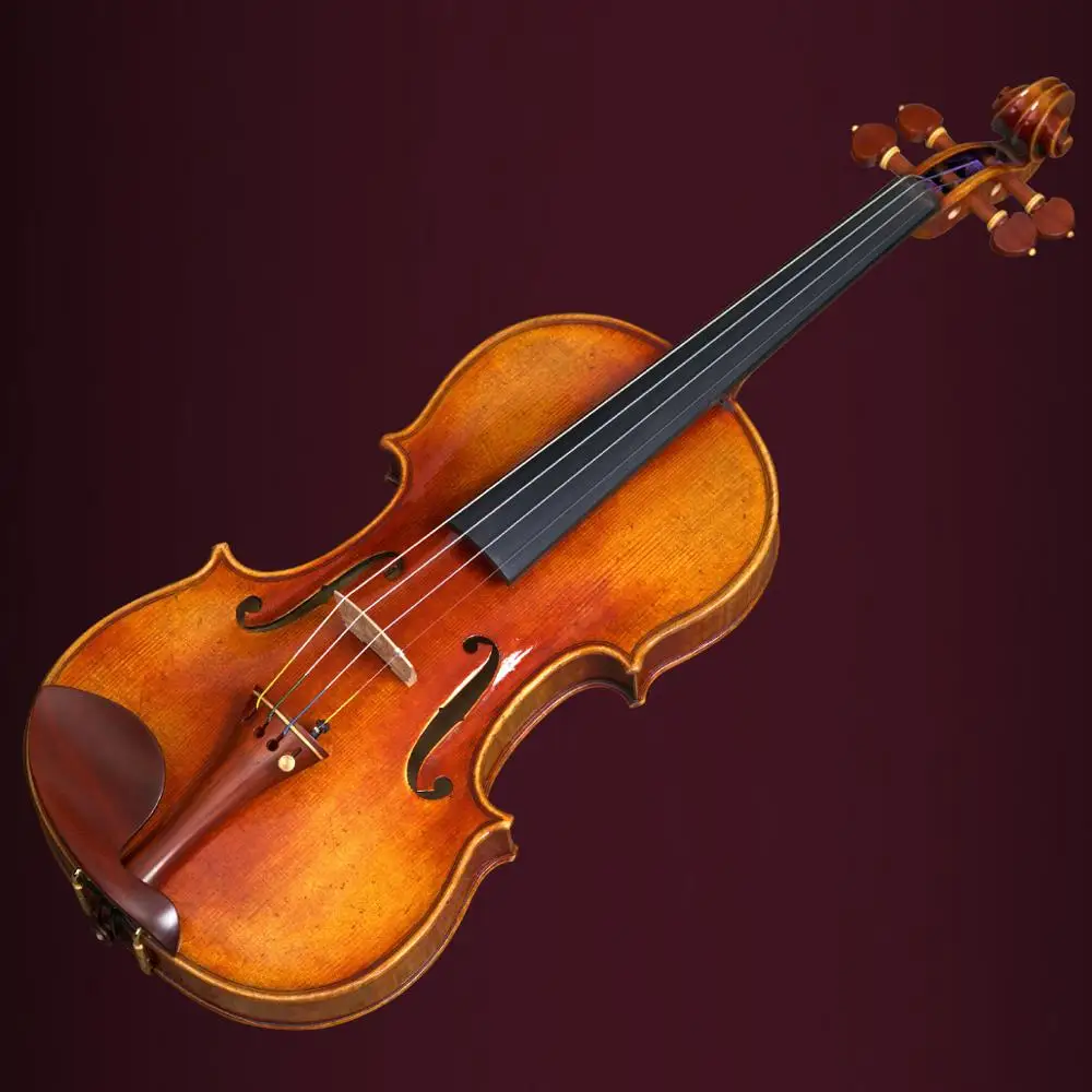 Высококачественная копия Stradivarius 100%, итальянская Ретро скрипка ручной работы с масляным лаком 4/4, профессиональная скрипка с фотолуком, бесплатная доставка