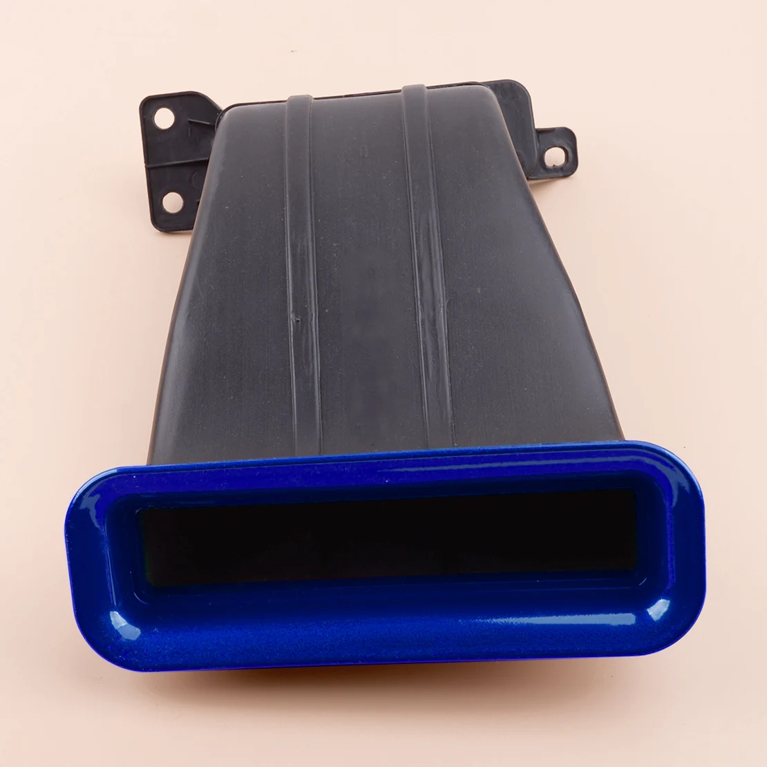 Blue Car Front Turbo Air Intake Mouth Snorkel Tuyere Red Lip Fit For