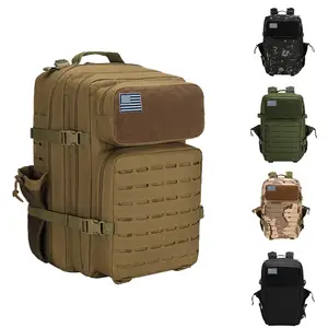  QT&QY 45L Military Tactical Backpacks For Men Camping Hiking  Trekking Daypack Bug Out Bag Lage MOLLE 3 Day Assault Pack : Sports &  Outdoors