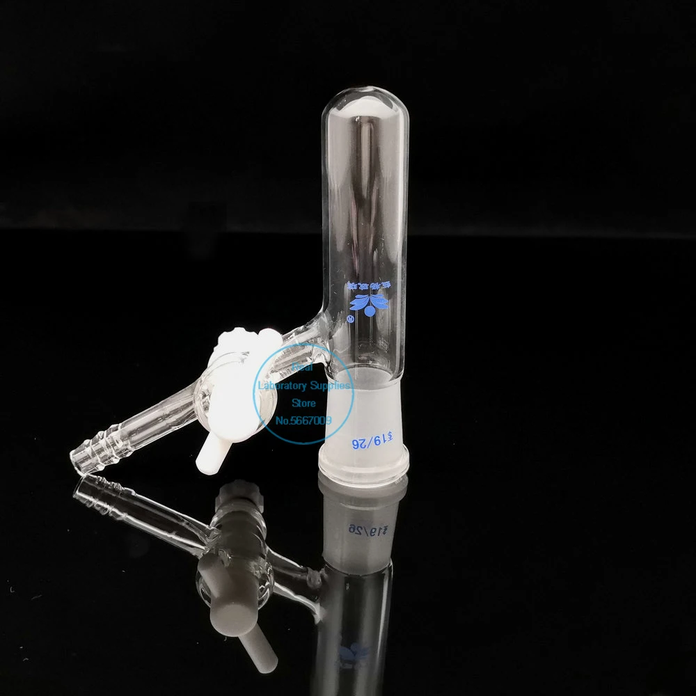 1PC Lab Glass 10/25/50/100/250ml Grinding mouth Reaction Flask, schlenk tube with PTFE piston