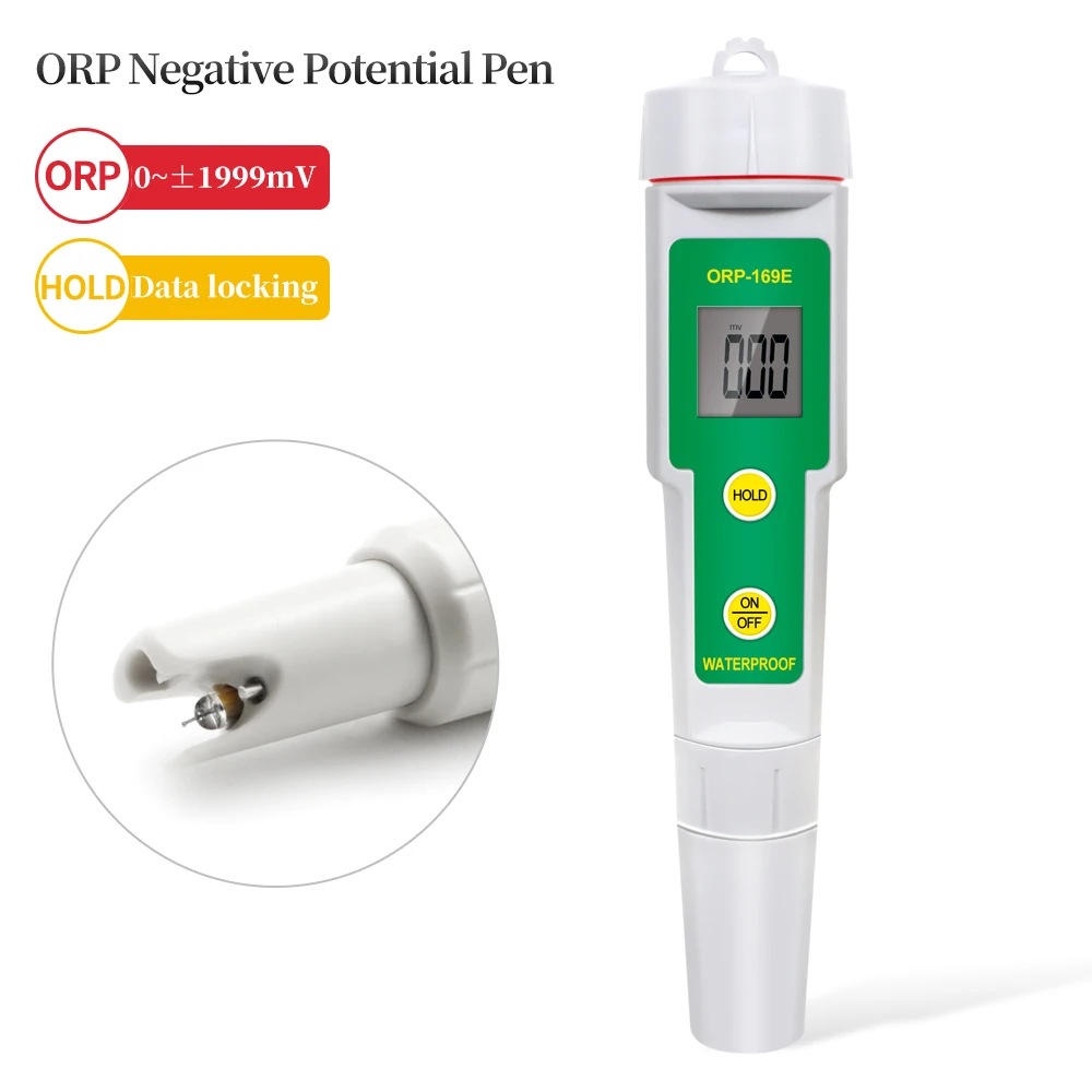 Probador de ORP Redox Calidad del agua Medidor de pH Herramienta de prueba Medidor de ORP 