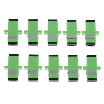 

10PCS Sc Apc Simplex Mode Fiber Optic Adapter Sc Apc Optical Fiber Coupler Connector