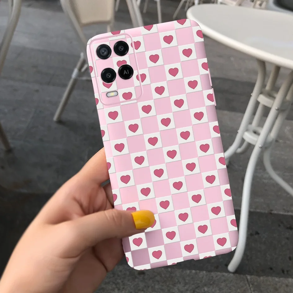 cases for oppo back For OPPO A54 CPH2239 Case Pretty Girls Phone Back Cover For OPPO A54 2021 A 54 OPPOA54 S Shockproof Funda Cat Flower Soft Bumper oppo phone back cover