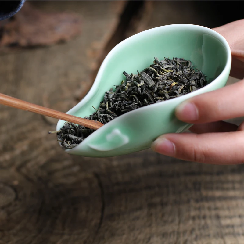 [GRANDNESS] Longquan Celadon Cha He чайный презентационный сосуд Ge Yao Di Yao фарфоровый чайный аксессуар Ge kiln Di Kiln Cha He Kung Fu