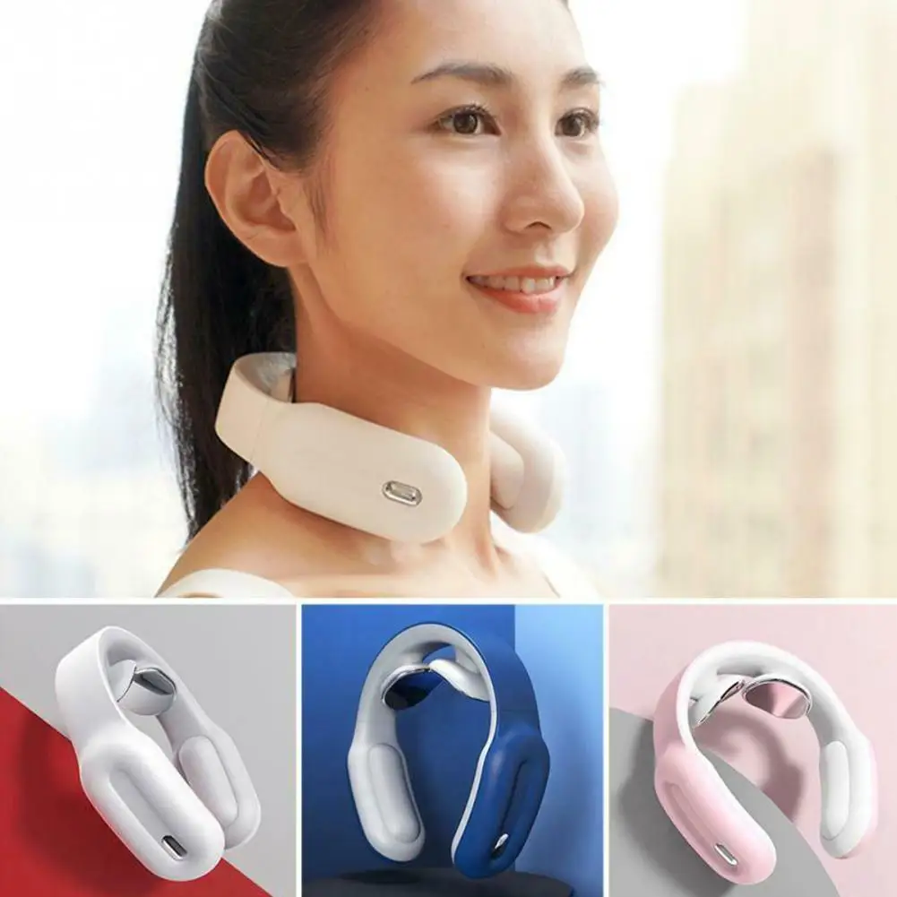 

Smart Electric Neck Shoulder Massager Pain Relief Tool Cervical Physiotherapy Health Massager Vertebra Relaxation Heating C O3X8