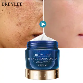 

BREYLEE Hyaluronic Acid Moisturizing Face Cream Acne Treatment Shrink pores Whitening Smoothing Cream Skin Pigment Correction