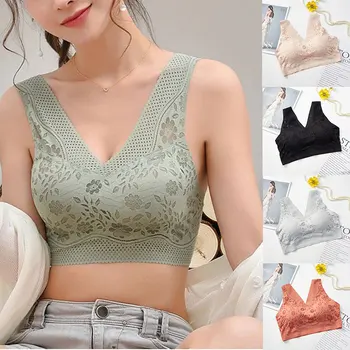 

Spaghetti Strap Tank Camisole Top Crop Tank Top for Sports Yoga Sleeping Lace Bra XIN-Shipping