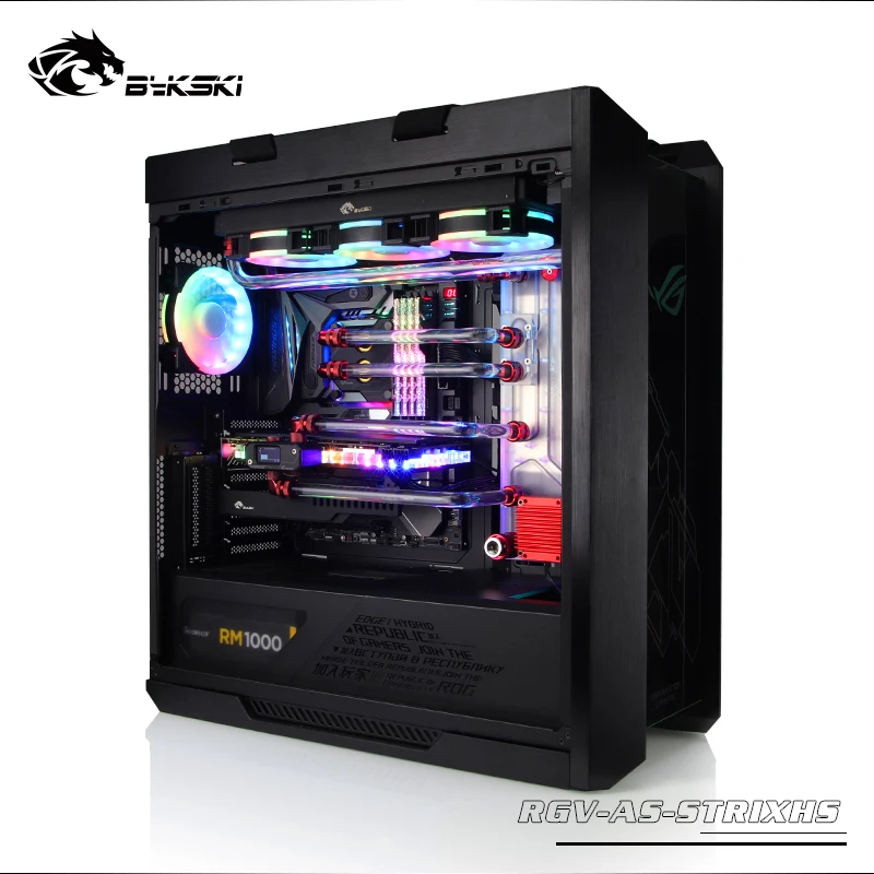 BYKSKI водная доска бак для ASUS ROG STRIX HELIOS GX601 Chasis RGB прямоугольник резервуар RGB RBW RGV-AS-STRIXHS-P