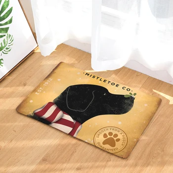 

Cartoon Print Hallway Entrance Doormat Decorative Dog Pattern Kitchen Absorbent Carpet Anti Slip Bathroom Rugs Home Decor Mat