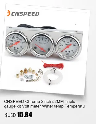 CNSPEED 10 в 1 Стиль Авто спортивный цифровой измеритель OLED цифровой тахометр полный сенсор комплект Электрический автомобильный измеритель YC101196