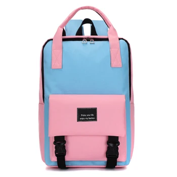 

Women Students Backpack Large Capacity Zipper for School Travel Laptop Mobile Phone Camping ZJ55