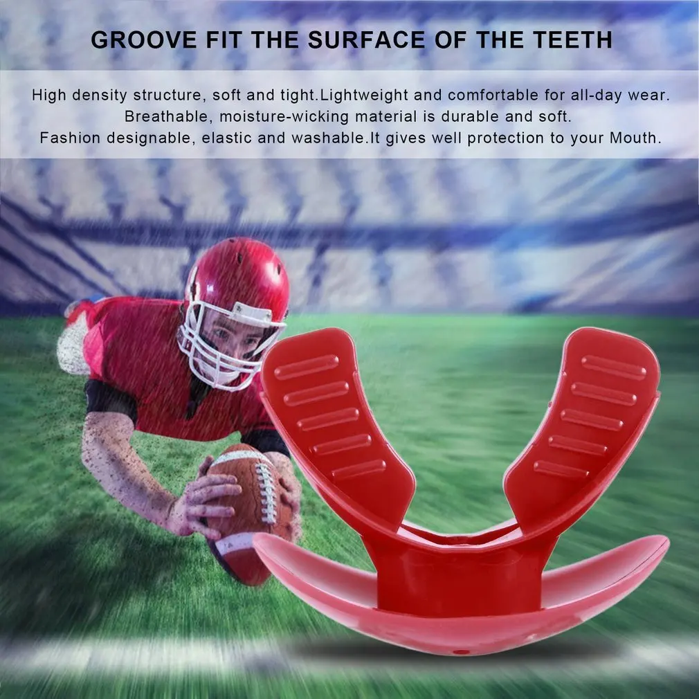 

Food-Grade TPR Mouthgard Sport Thai Boxing Mouth Guard Adult Oral Teeth Protect Guard for for Boxing Basketball Football Rugby