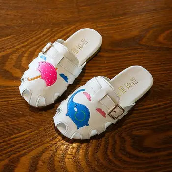 

Summer Fashion Children's Cartoon Shoes Boys and Girls Antiskid Cute Soft Baby Slippers Beach Flip Flops Kids