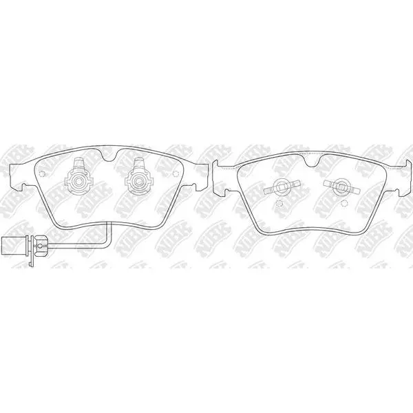 Disc brake pads BENTLEY CONTINENTAL 6.0 2003-2011 FLYING SPUR NIBK PN40003W | Автомобили и мотоциклы