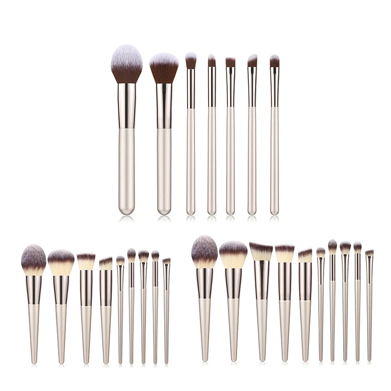 

Makeup Brushes Set 7/9/10 Pcs Beauty Tools Make Up Brush Sets Blush Eye Shadow Foundation Eyebrow Powder Brush Etc. Cosmetic