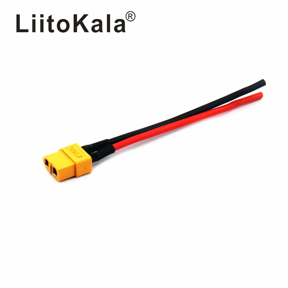 Штекер гнездо аккумулятора XT60 с силиконовым проводом 16 AWG для провода