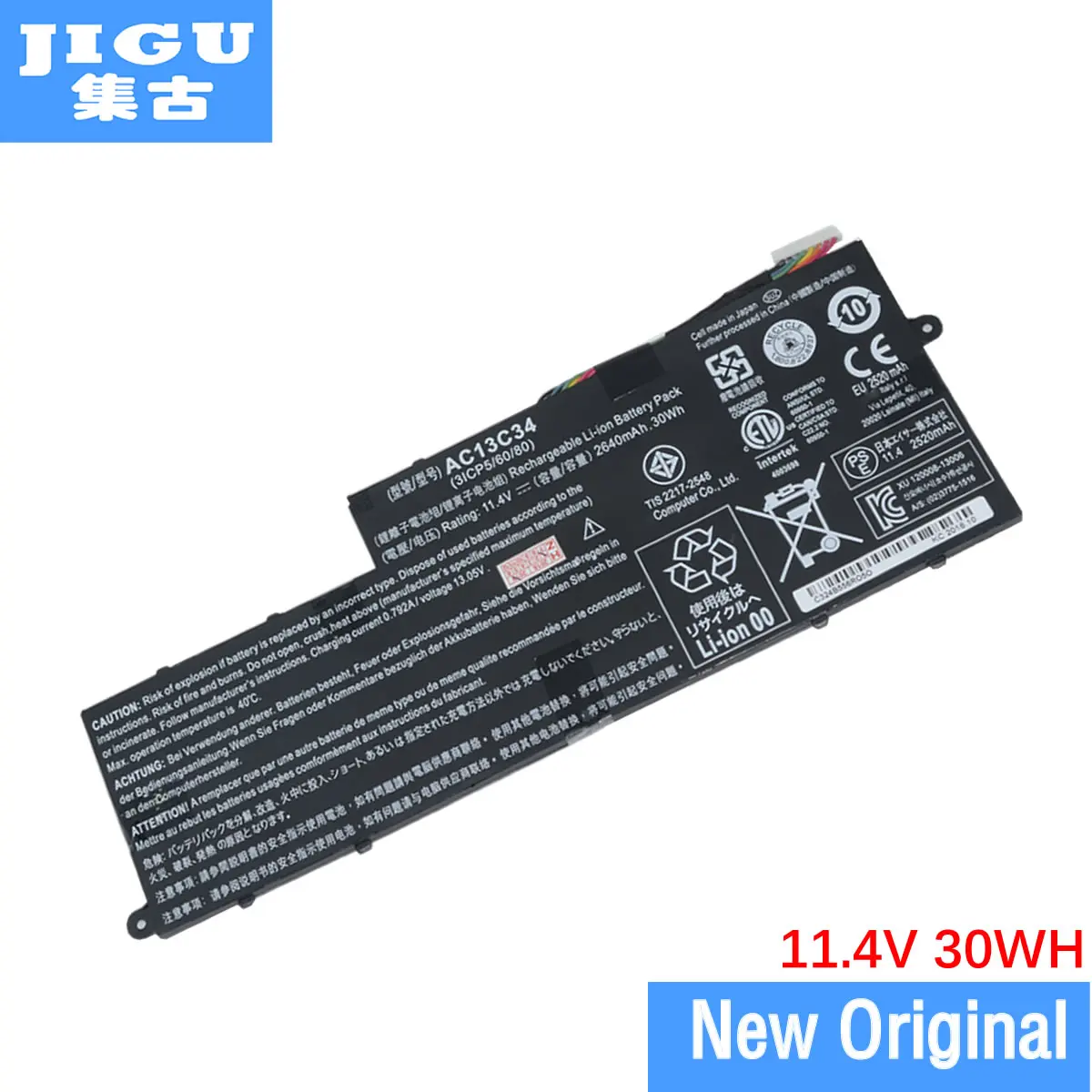 JIGU AC13C34 ноутбук Батарея для ACER Aspire Nautilus E-11 E3-111 E3-112 ES1 ES1-111 ES1-420 V-11 V3-111 V3-112 V5-122P