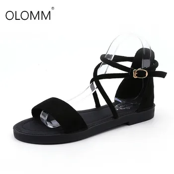 

Low Heel Sandals New Cross Strap Retro Roman Shoes Student Flat Sandals Zapatos De Mujer Platform Sandals Womens Shoes