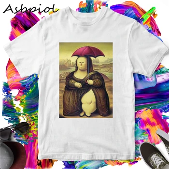 

Funny painting Print T-shirt Casual Style Female T Shirt Spring Tee Summer Top
