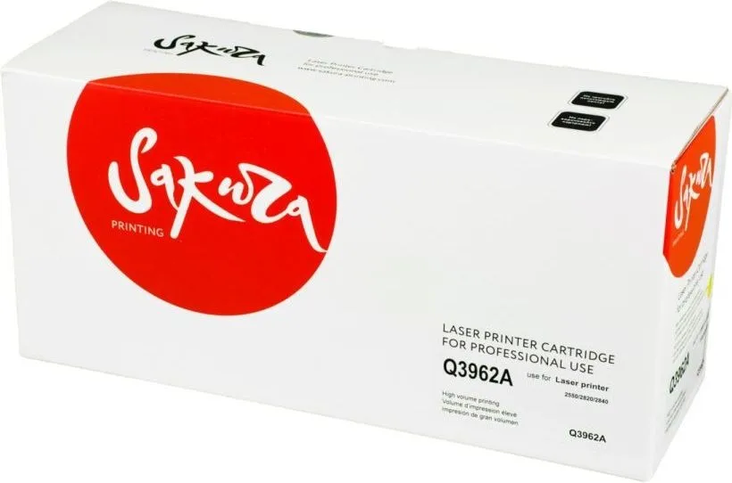 Картридж SAKURA Q3962A для HP LJ 2550 2550L 2550LN 2550N 2820 2840 3000 3000DN 3000DTN 3000N желтый 4000 к. | Компьютеры