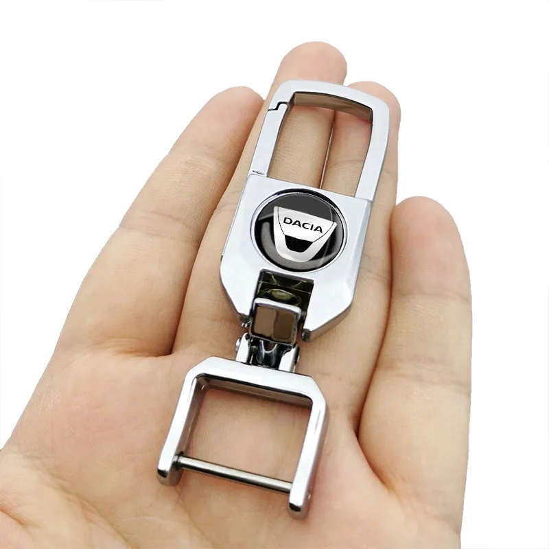 1pcs Car Logo Keyring Auto Keychain Key Trinket Automotive Goods for Dacia Duster Logan Sandero Lodgy Stepwa MCV 2 Accessories