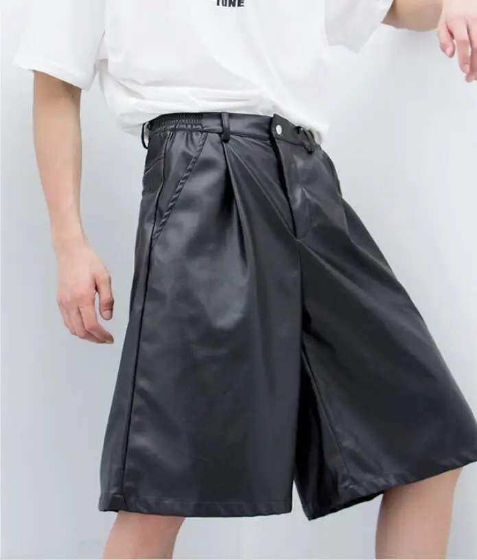 

27-46 2019 Men clothing GD Hair Stylist Catwalk fashion Hip hop Knee-length casual shorts plus size costumes