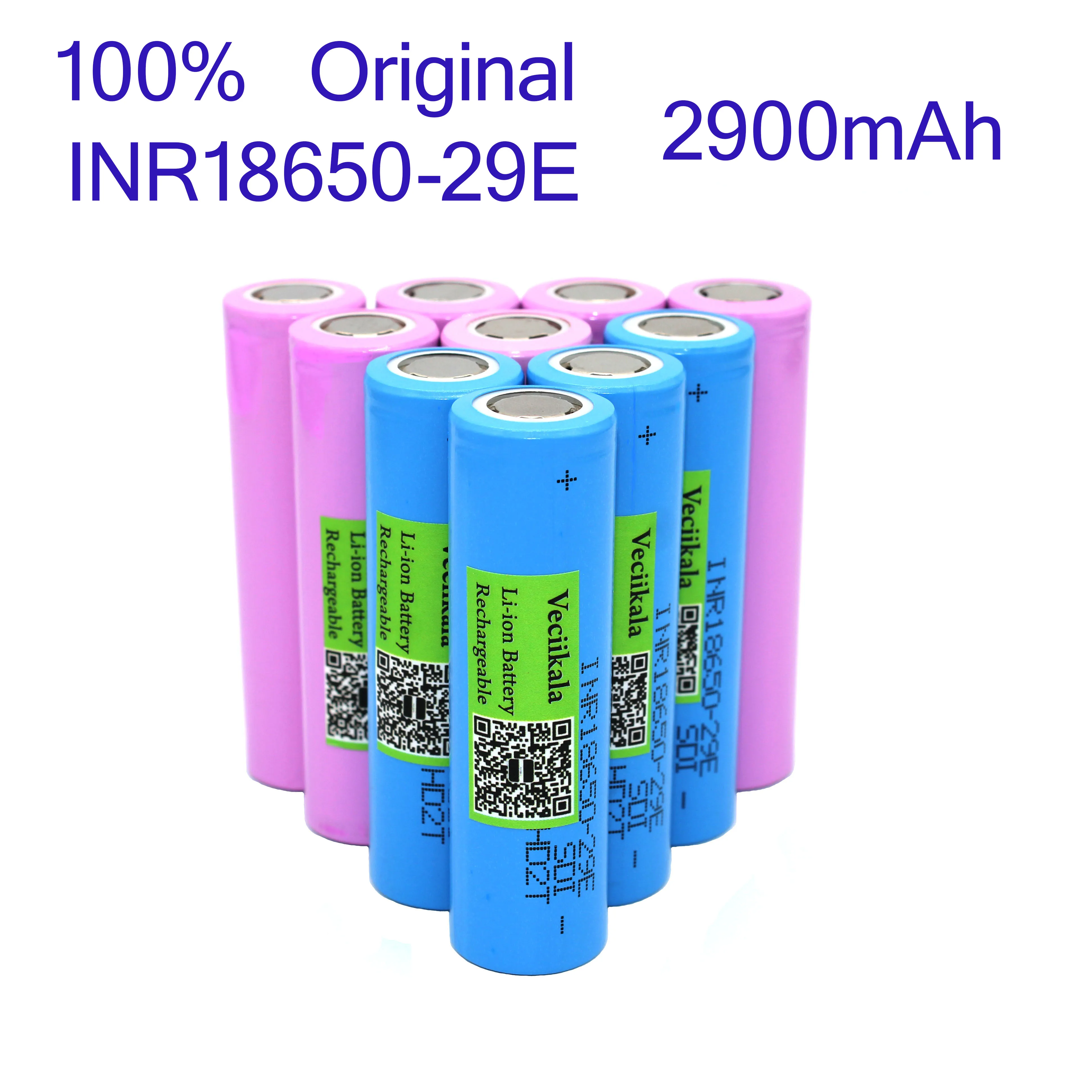100% Оригинальный аккумулятор li-ion.INR18650.29E.3.7v.2900mAh.INR18650.29E.20A.para. Инструменты.