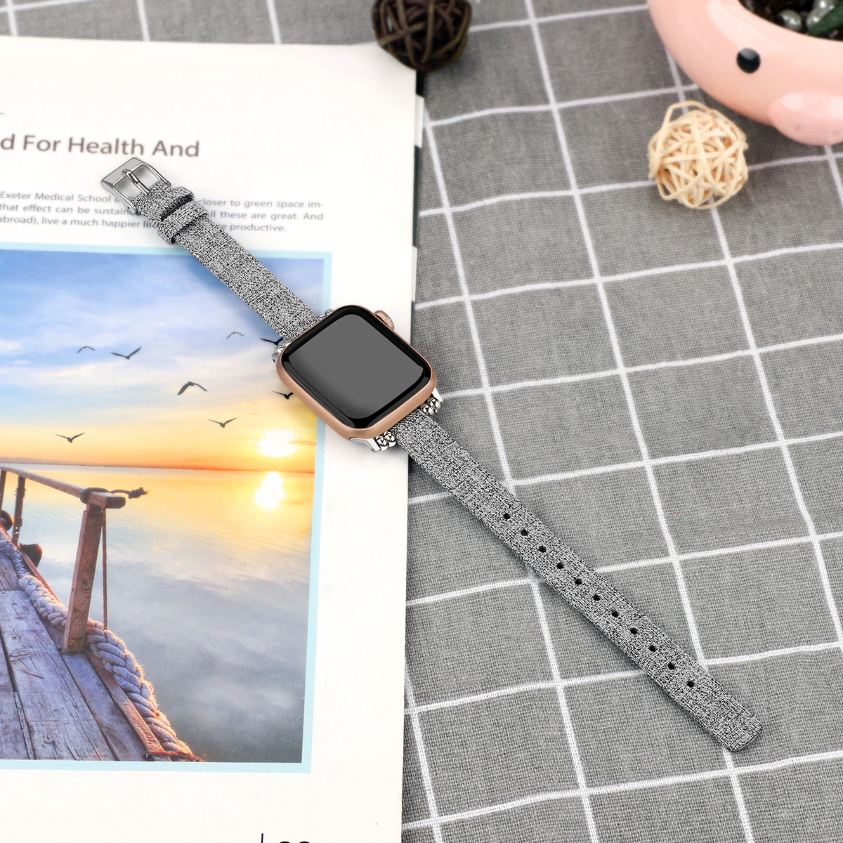 Тонкий ремешок для Apple Watch 38 мм, 42 мм, 40 мм 44 мм, Заводское производство, браслет для наручных часов Iwatch, ремешок series 5/4/3/2/1 84002