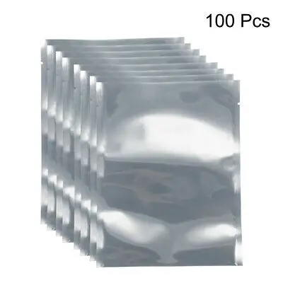 100 шт антистатическая защитная сумка, плоский открытый верх, 5," x 7,1"