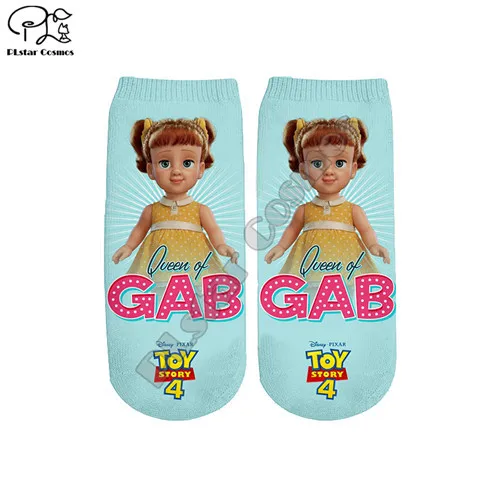PLstar Cosmos Harajuku История игрушек мультфильма 3d woody forky bopeep принт мужские и женские забавные носки модные летние весенние носки