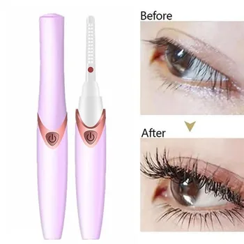 

USB Charging Electric Eyelash Curlers Long Lasting Heated Eye Lashes Curling Clip False Eyelashes Cosmetic Beauty Makeup Tools