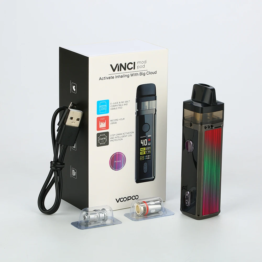 Испания в наличии! VOOPOO VINCI Mod Pod Vape комплект с аккумулятором 1500mAh и 5 мл вейп