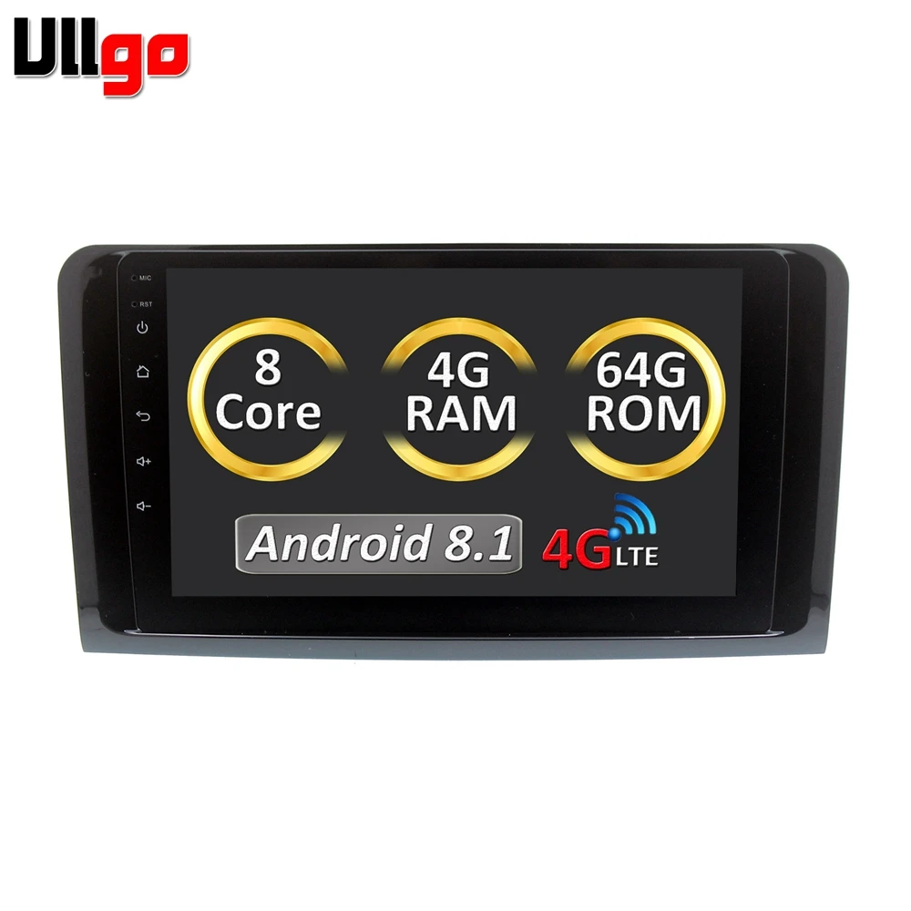 Автомагнитола 9 дюймов 4 Гб ОЗУ/64 ПЗУ Android 8 1 GPS для Mercedes Benz GL ML Class W164 ML300 ML320 ML350 ML450 ML500