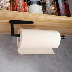 Toilet Paper Holder Stainless Steel Tissue Non-drilling Holders Stands Organizers for Kitchen Bathroom Toilet Paper Holder