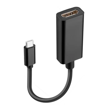 

USB-C Type C to Female HDMI Adapter 3840x2160 60Hz 2.0 interface 1.3 Alt mode USB 3.1 Cable For MHL Android Phone Tablet Black 5