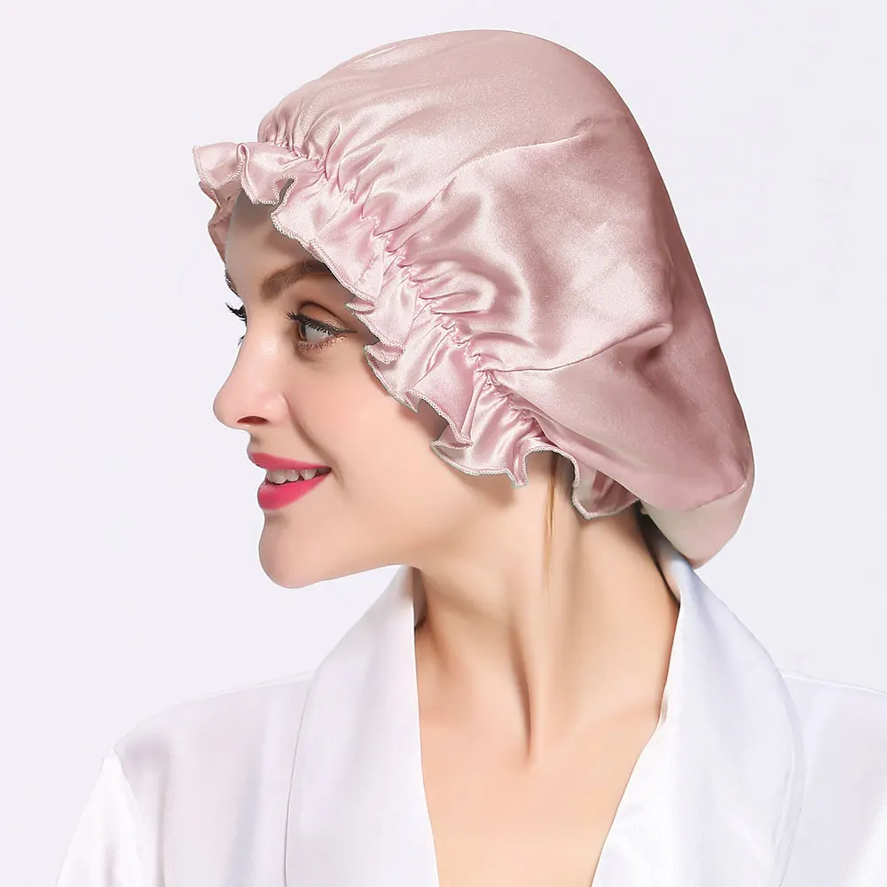 LILYSILK משי לילה שינה כובע משי כובע 
