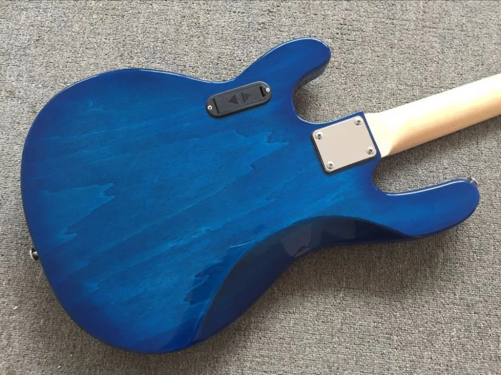 Новая+ завод+ Эрни мяч Басс гитара Music Man stingray прозрачный синий электрическая бас-гитара 4 Строка Musicman активный звукосниматель music man бас